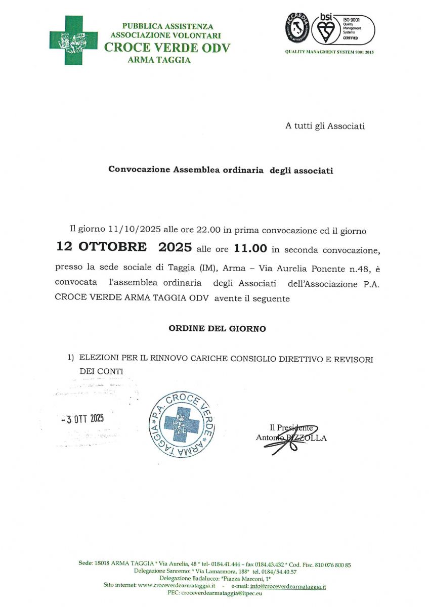 ASSEMBLEA ORDINARIA SOCI 12.10.25